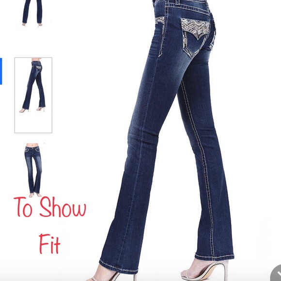 *SOLD* GRACE IN LA JEANS Boot Cut Fit - Picture 5 of 6